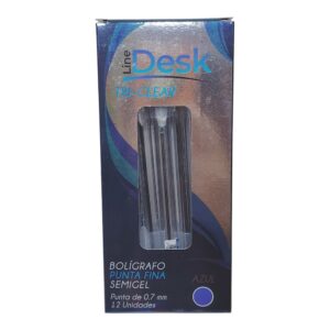 ESFERO DESK P/F AZUL 0.7MM TRI-CLEAR