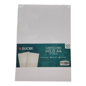 CARTULINA HILO A4 BLANCA FX100