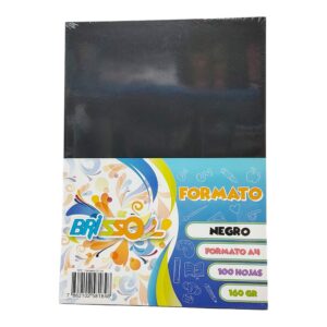 CARTULINA A3 BRIST NEGRA U-C
