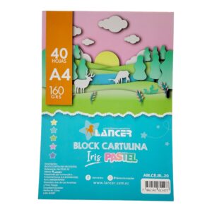 BLOCK CARTUL A4 IRIS X40 PASTEL