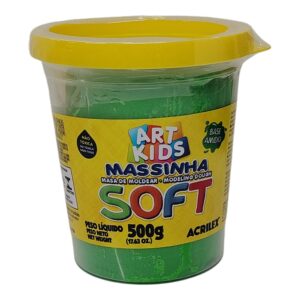 MASA SOFT 500G VERDE ACRILEX