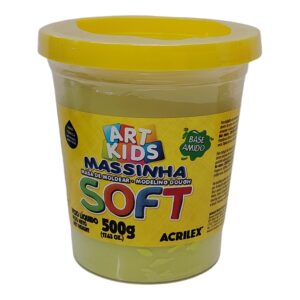 MASA SOFT 500G AMARILLO ACRILEX
