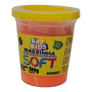 MASA SOFT 500G NARANJA ACRILEX