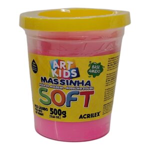 MASA SOFT 500G ROSADO ACRILEX