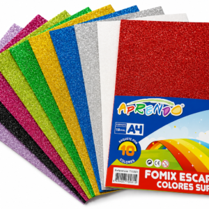 Foamy A4 Escarchado Paq 10 Un